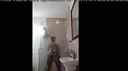 ebony girl drops dildo in shower omg lol 😱