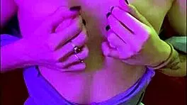 Beautiful Girl 18 Years Old In Blue Dress Plays