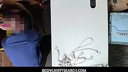 Teen shoplyfter gets pussy drilled from behind by lp officer at work