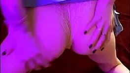 Beautiful Girl 18 Years Old In Blue Dress Plays