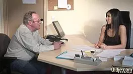 Damn! Old Man Pounds Skinny Teen 18+ Hard!