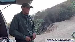 female cop feels intense pleasure in mexican police gangbang threesome