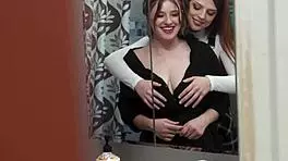 Riley Nixon And Scarlett Mae Making Out While Tyler Cruise Sneaks Outside Door