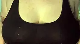 Slapping My Huge Tits Hard Against the Table!