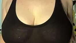 Slapping My Huge Tits Hard Against the Table!