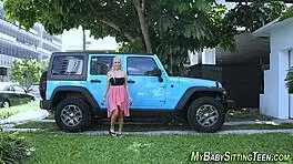 Busty Nanny Gets Nailed by Monster Cock in Petite 18+ Body