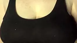 Slapping My Huge Tits Hard Against the Table!