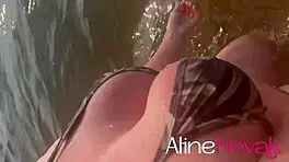 João Provocou E Chupou Uma Loira Gostosa Na Praia Ela Adora Uma Linguada!