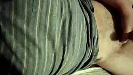 he masturbates his big cock alone at home