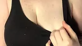 Slapping My Huge Tits Hard Against the Table!