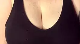 Slapping My Huge Tits Hard Against the Table!