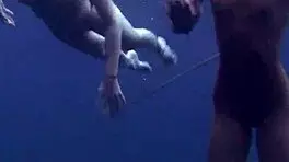 I swam underwater with these tight teen 18+ girls on Tenerife.