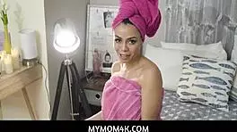 mymom4k busty latina milf screams while riding stepsons big dick on steps