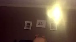 this amateur teen brunette got a deep creampie while pregnant