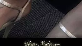 Charlize Bella slowly teases, stripping out of sexy lingerie for all.