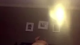 this amateur teen brunette got a deep creampie while pregnant