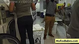 Cutie Teen Nikki Mars Visits the Laundromat