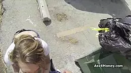 fantastic big tit teen 18+ blows outdoors on sunny day, craving more public action?