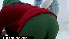 Hijab Teen Celebrates First American Christmas With Taboo Stepfamily Threesome