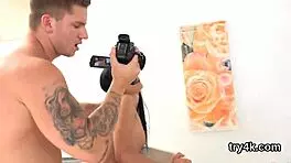 lovesome teen 18+ie sucks hard in pov style. then she rides that yummy muff pounding like a pro!