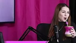 i've never seen such a weird cock before, but those saggy balls made me wanna lick 'em anyway, malu paz in sheer red lingerie