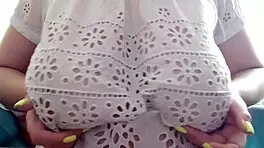 Shy Petite Student Rides Lesbian Babe, Bouncing Boobs While Playing with Tits Instead of Studying - Luxuryorgasm