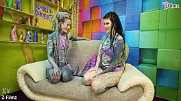 Tattooed Alternative Girl Tests Crazy Anal Toys with Gape