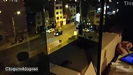 chileando y chupando verga, homemade blowjob with big tits and handjob 😏