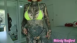 Melody Radford Tries On Sheer Micro Bikini in Gym Fitness Haul