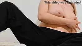 Hot Hottie Spreads Legs to Excite Big Natural Tits