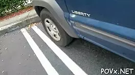 Teen slut feels intense pleasure in hardcore pov fucking