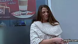 Sweet Cutie Deepthroats Penis in POV and Gets Vagina Nailed Hard!