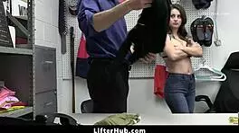 teen needs to fuck with mall officer to get out of trouble - lifterhub