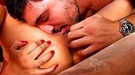 German teen sucks cock deep for cumshot creampie