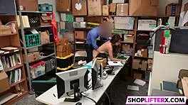 Burglar Chooses Humiliation Over Jail, Gets Punished with Big Cock at Office