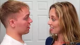 Millie Morgan Performs Blowjob on Joshua Lewis in POV with Big Tits