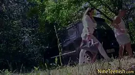 Gorgeous Teen Out in the Open, Getting Plowed by a Big Cock in HD