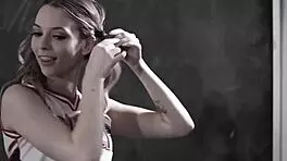 Teacher Lily Larimar And Shy Blonde Babe Discuss School Drama Club While She Deepthroats His Cock.