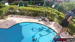 Amateur Thai Teen 18+ Sucks Big Cock Hard