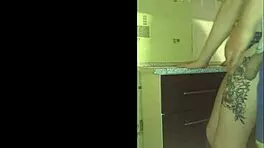 Maid Gets Fucked in Kitchen with Dirty Talk and Cum on Tits