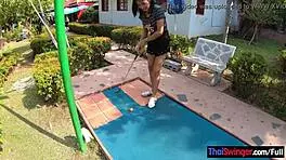 Amateur Thai Teen 18+ Sucks Big Cock Hard