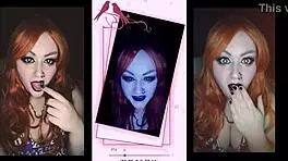 Cute Teen 18+ Babe Gives Jerk Off Instructions in Teasing Cowgirl Pose