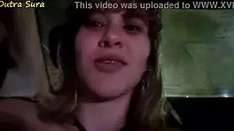 young latina 18+ with small tits begs for big cock from uber driver