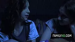 Perv Stepdad Fucks Her Best Friend - Kelsey Kage Lily Moon