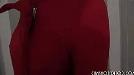 Young German amateur sucks monster cock in laundry room fuck