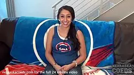 18-year-old jasmine's first video in reality casting interview