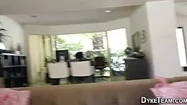 Blonde Teen Intriguingly Fingers Lesbian Cunt with Toys During Oral Masturbation