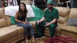 aria nicole's second session with the nurse after hours in florida clinic