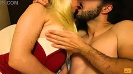 Horny Blonde Santa Claus Kisses Teen 18+ Leading To Hard Orgasm