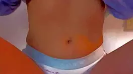 I play until I cum as a hot teen 18+ with small tits